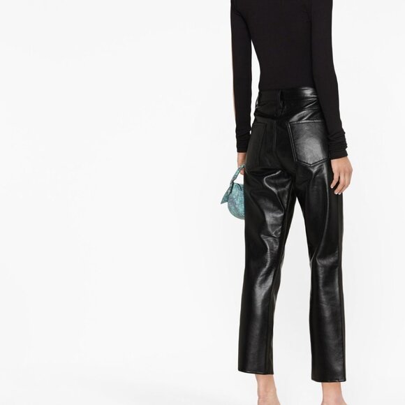 Citizens of Humanity Jolene Recycled Leather Pants Size 27 - Picture 3 of 4